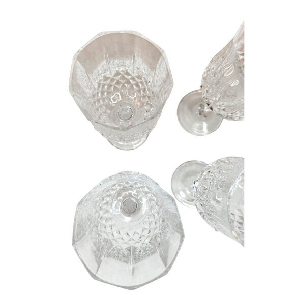 Vintage Crystal Wine Glasses Set Of 4 6.5'' tall Cristal D'Arques-Durand Longcha - Picture 8 of 15